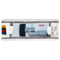 Насадка МОП плоская 40 см, VILEDA PROFESSIONAL "МикроПур Комби", уши (ТИП УВ) микрофибра, белый, 167297 - фото 8