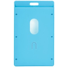 Бейдж вертикальный (90х54 мм) АССОРТИ, голубой, красный, салатовый, оранжевый, BRAUBERG ULTRA COLOR, 238821 - фото 3