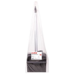 Совок для мусора + щетка, рукоятки 80 см, "БОЛЬШОЙ", для улицы, цеха, офиса, серый, LAIMA PROFESSIONAL, 606663 - фото 3