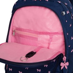 Рюкзак GRIZZLY школьный, анатомическая спинка, 2 отделения, для девочек, "PINK BOWS", 39х30х20 см, RG-568-2/3 Рюкзак GRIZZLY школьный, анатомическая спинка, 2 отделения, для девочек, "PINK BOWS", 39х30х20 см, RG-568-2/3 - фото 11