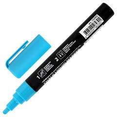 Маркер меловой CHALK LIQUID MARKER, СИНИЙ, 3 мм, стираемый, BRAUBERG "CHALK", 152592 - фото 3