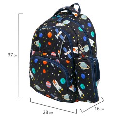 Рюкзак BRAUBERG KIDS SET, с пеналом в комплекте, 2 отделения, "Space infinity", 37x28x16 см, 272099 Рюкзак BRAUBERG KIDS SET, с пеналом в комплекте, 2 отделения, "Space infinity", 37x28x16 см, 272099 - фото 9