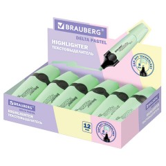 Текстовыделитель BRAUBERG "DELTA PASTEL", МЯТА, линия 1-5 мм, 151730 - фото 10