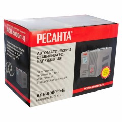 Стабилизатор РЕСАНТА АСН-5000/1-Ц, 5000 Вт, 140-260 В, напольный, 63/6/6 - фото 4
