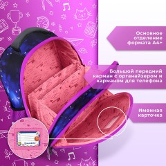 Ранец BRAUBERG KIDS STANDARD, 2 отделения, Fairy fox, 36х28х14 см, 273144 - фото 12