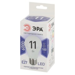Лампа светодиодная ЭРА STD, 11 (100) Вт, цоколь E27, груша, холодный белый свет, 35000 ч., LED A60-11W-860-E27, Б0031394 Лампа светодиодная ЭРА STD, 11 (100) Вт, цоколь E27, груша, холодный белый свет, 35000 ч., LED A60-11W-860-E27, Б0031394 - фото 4