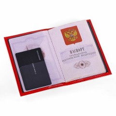 Обложка для паспорта экокожа, мягкая вставка изолон, "PASSPORT", красная, STAFF "Profit", 238408 Обложка для паспорта экокожа, мягкая вставка изолон, "PASSPORT", красная, STAFF "Profit", 238408 - фото 4