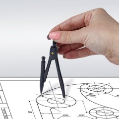 Готовальня STAFF "College" 9 предметов: циркуль 120 мм, чертежные принадлежности, механический карандаш, пластиковый пенал, 210863 - фото 11