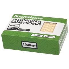 Зубочистки бамбуковые 1000 шт. в коробке, BOOMHOUSE (БУМХАУС), 701956 - фото 4