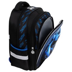 Рюкзак SNOOBAG (СНУБЭГ) FLOSSY, 2 отделения, 3 кармана, "Гонки", объемный дизайн, 40х28х18 см, 274442 - фото 6