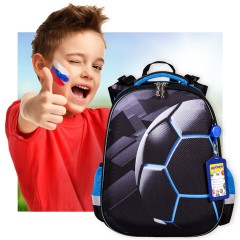 Ранец ЮНЛАНДИЯ EXTRA с дополнительным объемом, 2 отделения, "Soccer ball", 38х29х18 см, 270677 - фото 12