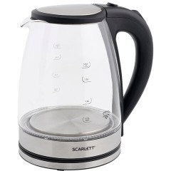 Чайник SCARLETT SC-EK27G35, 1,8 л, 1800 Вт, закрытый нагревательный элемент, стекло, стальной Чайник SCARLETT SC-EK27G35, 1,8 л, 1800 Вт, закрытый нагревательный элемент, стекло, стальной - фото 3