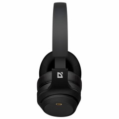 Наушники с микрофоном (гарнитура) DEFENDER FreeMotion B690, Bluetooth, беспроводные, черные, 63690 - фото 6