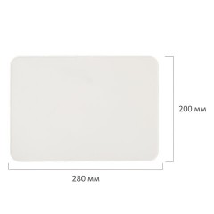 Доска для лепки А4, 280х200 мм, ПИФАГОР, белая, 274253 - фото 3