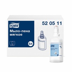 Картридж с жидким мылом-пеной одноразовый TORK (Система S4) Advanced, мягкое, 1 л, 520511 Картридж с жидким мылом-пеной одноразовый TORK (Система S4) Advanced, мягкое, 1 л, 520511 - фото 3