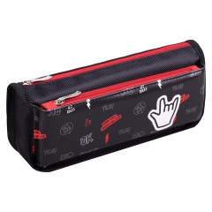 Пенал мягкий BRAUBERG, 2 отделения, полиэстер, "Cool vibes", черный, 21х9х6 см, 271573 - фото 7