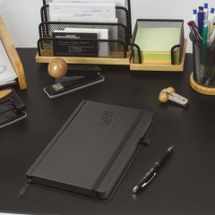 Ежедневник датированный 2026, А5, 138х213 мм, BRAUBERG "Plain", под кожу, резинка, держатель для ручки, черный, 117505 - фото 5