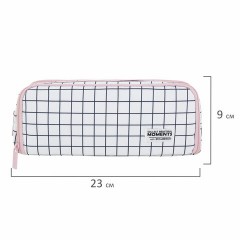 Пенал-органайзер BRAUBERG, 2 откидные планки, полиэстер, 23x9х7 см, "Checkered white", 272315 Пенал-органайзер BRAUBERG, 2 откидные планки, полиэстер, 23x9х7 см, "Checkered white", 272315 - фото 8
