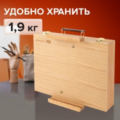 Этюдник-мольберт из бука настольный с ящиком, 38х28х55 см, холст до 45 см, BRAUBERG ART, 192250 Этюдник-мольберт из бука настольный с ящиком, 38х28х55 см, холст до 45 см, BRAUBERG ART, 192250 - фото 14