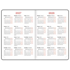 Еженедельник датированный 2027, А5, 145х215 мм, BRAUBERG "Party", под кожу, коричневый, 118139 - фото 5