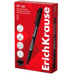 Ручка капиллярная (линер) ERICH KRAUSE "FP-50", ЧЕРНАЯ, линия 0,6 мм, 37068 - фото 9