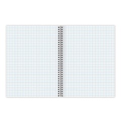 Тетрадь А4, 80 л., BRAUBERG, гребень, клетка, глянцевый лак, "CLOUD", 404053 - фото 2