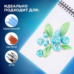 Скетчбук, белая бумага 190 г/м2, 297х210 мм, 60 л., гребень, твердая обложка, BRAUBERG ART CLASSIC, 113853 - фото 10