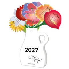 Календарь настольный, подарочный, фигурный, 2027, сувенир DIY, картон, BRAUBERG, "Букет", 116734