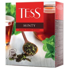 Чай TESS "Minty" черный с мятой, 100 пакетиков в конвертах по 1,5 г, 1663-09 - фото 6