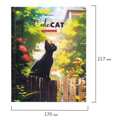 Дневник 1-11 класс 40 л., твердый, BRAUBERG, матовая ламинация, "Cute Cat", 107180 Дневник 1-11 класс 40 л., твердый, BRAUBERG, матовая ламинация, "Cute Cat", 107180 - фото 11