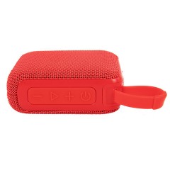 Колонка портативная влагозащищенная KAIGO (КАЙГО) BS100, 5 Вт, Bluetooth, USB, Micro SD, TWS, FM, красная, 514220 - фото 3