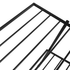 Сушилка напольная для белья раскладная, 4 зоны, 2 уровня, 22 метра, LAIMA HOME QUATRO BLACK, 700475 - фото 12