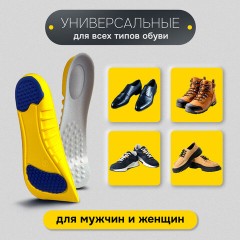 Стельки для обуви с ПЯТОЧНЫМ АМОРТИЗАТОРОМ, материал PU PRO, размер RU 37-40 / EU 38-41, с линиями выреза, SHEGRA (ШЕГРА), 700769 - фото 15