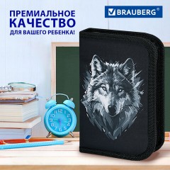 Пенал BRAUBERG, 1 отделение, полиэстер, 21х14 см, "Gray wolf", 273520 Пенал BRAUBERG, 1 отделение, полиэстер, 21х14 см, "Gray wolf", 273520 - фото 13