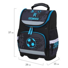 Ранец ЮНЛАНДИЯ WISE, 1 отделение, 3 кармана, устойчивое дно, "Sport game", 37x29х15 см, 272072 Ранец ЮНЛАНДИЯ WISE, 1 отделение, 3 кармана, устойчивое дно, "Sport game", 37x29х15 см, 272072 - фото 7