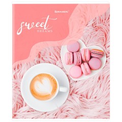 Тетрадь А5, 48 л., BRAUBERG, скоба, клетка, матовая ламинация, выборочный лак, "Sweets" (микс в спайке), 404373 - фото 4