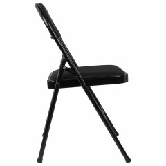 Стул складной BRABIX "Golf Plus CF-003 КОМФОРТ", чёрный каркас, чёрная ткань, 532889 - фото 6