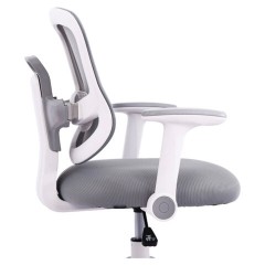 Кресло детское с подставкой для ног BRABIX KIDS "MG-215", сетка/ткань TW, серое, 533313 - фото 9