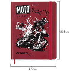 Дневник 1-11 класс 48 л., твердый, BRAUBERG, матовая ламинация, резинка, закладка-ляссе, с подсказом, "Мото", 107236 - фото 2