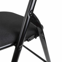 Стул складной BRABIX "Golf CF-007", чёрный каркас, чёрная ткань, гофрокороб, 533025 - фото 12