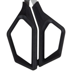 Ножницы BRAUBERG "Super black" 220 мм, черные, 3-сторонняя заточка, ручки из ABS-пластика, 238855 - фото 5