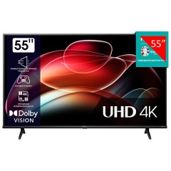 Телевизор HISENSE 55A6K, 55" (139 см), 3840x2160, 4K, 16:9, Vidaa, Wi-Fi, черный