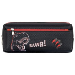 Пенал мягкий BRAUBERG, 2 отделения, полиэстер, "Roar", черный, 21х9х6 см, 272347 - фото 2