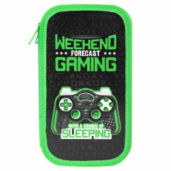 Пенал ЮНЛАНДИЯ, 2 отделения, ламинированный картон, конгрев, 19х11 см, "Gaming", 272294 - фото 2