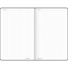 Блокнот А5 138x213 мм BRAUBERG "Voylok", войлок, резинка, держатель, 80 л., клетка, серый, 117135 - фото 8