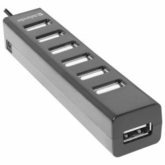 Хаб USB 2.0, 7 портов, черный, DEFENDER QUADRO SWIFT, 83203 Хаб USB 2.0, 7 портов, черный, DEFENDER QUADRO SWIFT, 83203 - фото 3