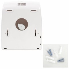 Диспенсер для полотенец в рулонах LAIMA PROFESSIONAL ECO (Система H1), механический, белый, ABS-пластик, 606550 Диспенсер для полотенец в рулонах LAIMA PROFESSIONAL ECO (Система H1), механический, белый, ABS-пластик, 606550 - фото 6