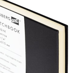 Скетчбук, слоновая кость 140 г/м2 130х210 мм, 80 л., КОЖЗАМ, гребень, BRAUBERG ART CLASSIC, черный, 116475 Скетчбук, слоновая кость 140 г/м2 130х210 мм, 80 л., КОЖЗАМ, гребень, BRAUBERG ART CLASSIC, черный, 116475 - фото 5
