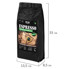 Кофе в зернах WELDAY (ВЭЛДЭЙ) "ESPRESSO БРАЗИЛИЯ МОЖИАНА" 1 кг, арабика 100%, 624400 - фото 5
