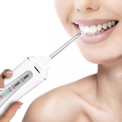 Ирригатор для полости рта KITFORT КТ-2915, портативный, емкость резервуара 0,35 л, 2 насадки, белый - фото 8